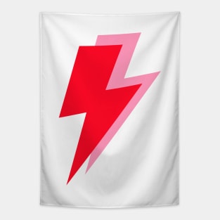 Red and Pink Double Lightning Tapestry