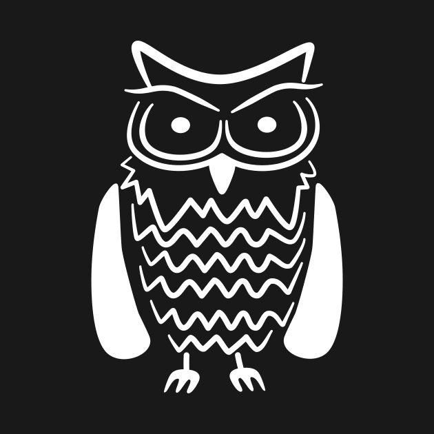 Cute Owl T-Shirt by happinessinatee