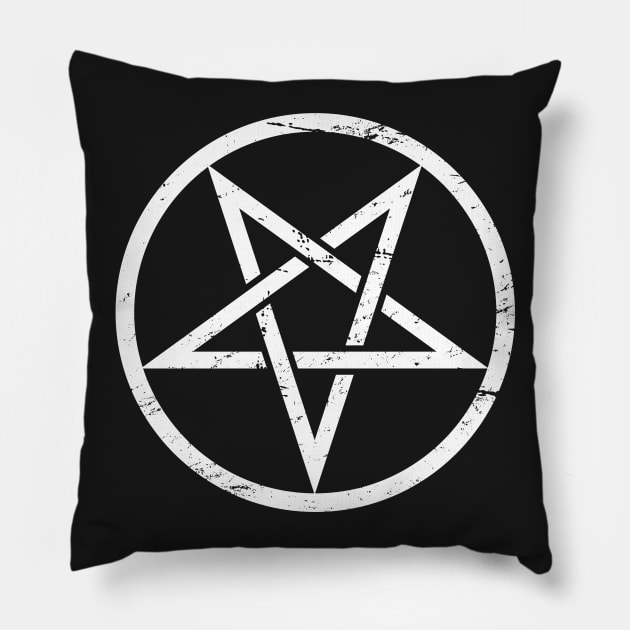 Goth Satanic Pentagram Pillow by MeatMan