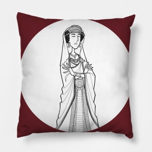 The Dead Queen Detectives - Empress Zenobia of the Palmyrene Empire Pillow