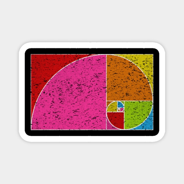 Fibonacci Colours Magnet by cheekenpeeg