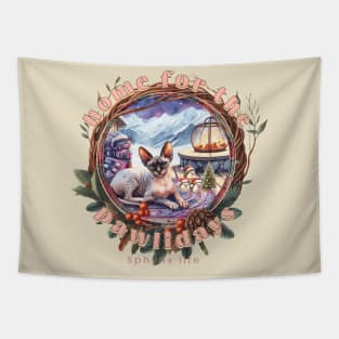 Home For The Holidays Aspen Sphynx Life 24S Tapestry