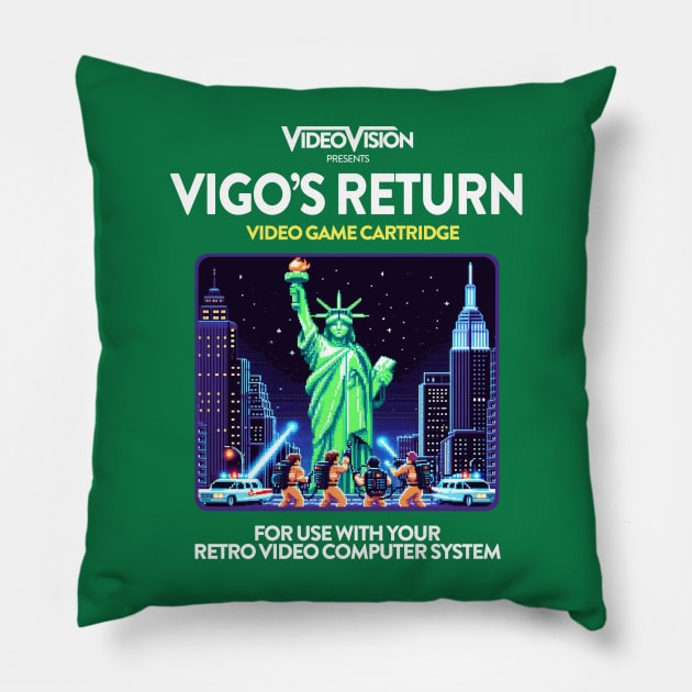 Vigo's Return 80s Game Pillow by PopCultureShirts