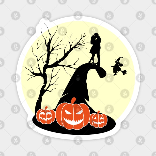 Halloween Love Costume Gift Magnet by The Crane Kick