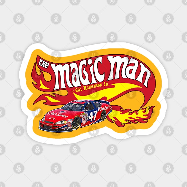 Cal Naughton Jr / The Magic Man HOT FLAMES Magnet by darklordpug