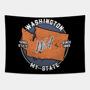 Washington My State Patriot State Tourist Gift Tapestry