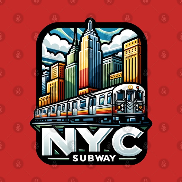 New York Subway NYC Subway Train by Nysa Design