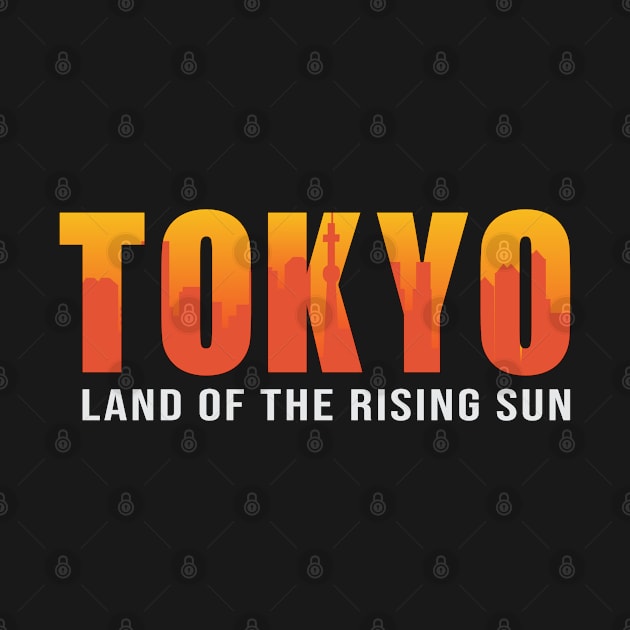 Tokyo Land Of The Rising Sun by T-Shirt.CONCEPTS