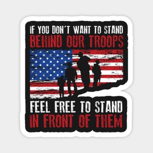 Stand Behind Our Troops USA Magnet