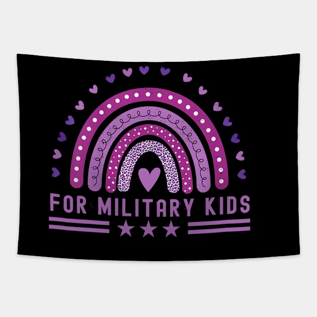 Military Kids Shirt Tapestry by DahaStoreHD