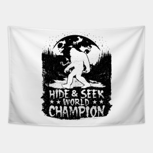 Hide And Seek World Champion Bigfoot Tapestry