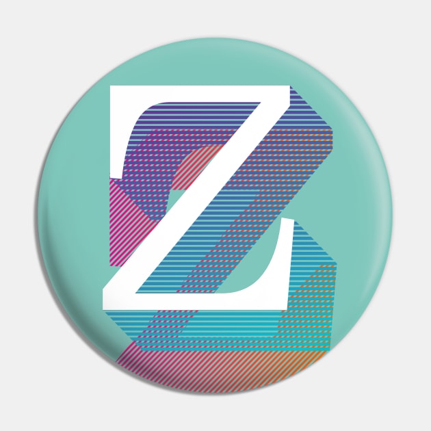 Letter Z Pin by MplusC