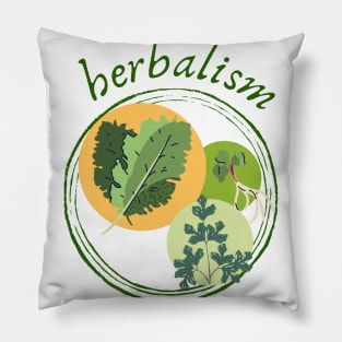 herbalism, herbs lovers Pillow