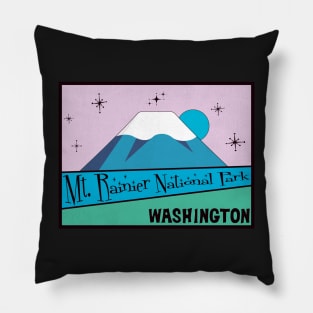 Mount Rainier National Park Washington Pillow