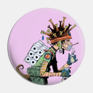 Covid Girl Pin