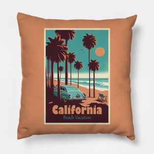 California - Beach Paradise Pillow