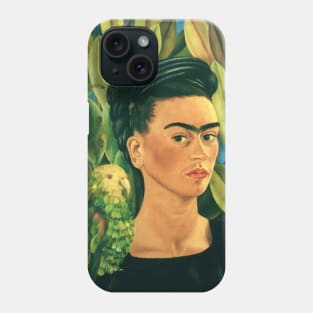 Self Portrait with Bonito by Frida Kahlo Phone Case