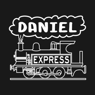 Daniel Boys Name Steam Train Locomotive T-Shirt