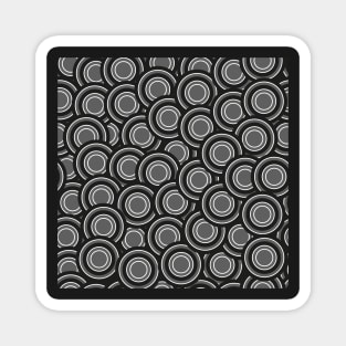 gray circles with black medium scale Magnet