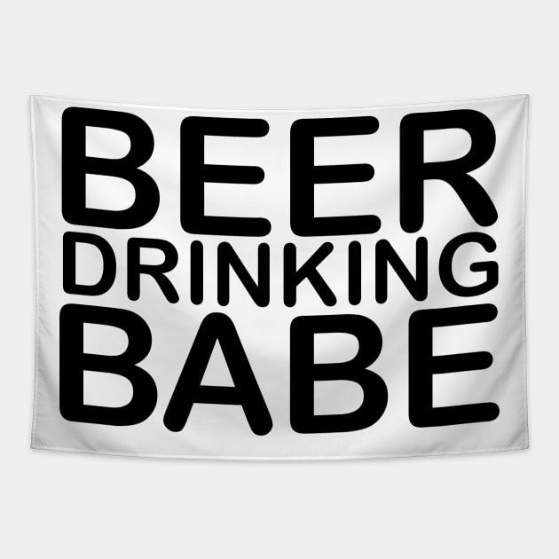 BEER DRINKING BABE Tapestry by Color Me Happy 123