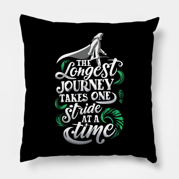 The Longest Journey Takes One Stride at a Time - Ranger - Fantasy Pillow by Fenay-Designs