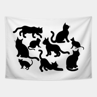 Cats For Halloween , Optical Illusion Tapestry