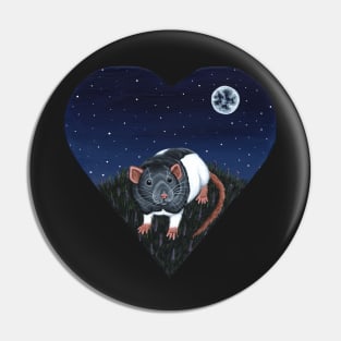 Heart Rat Pin