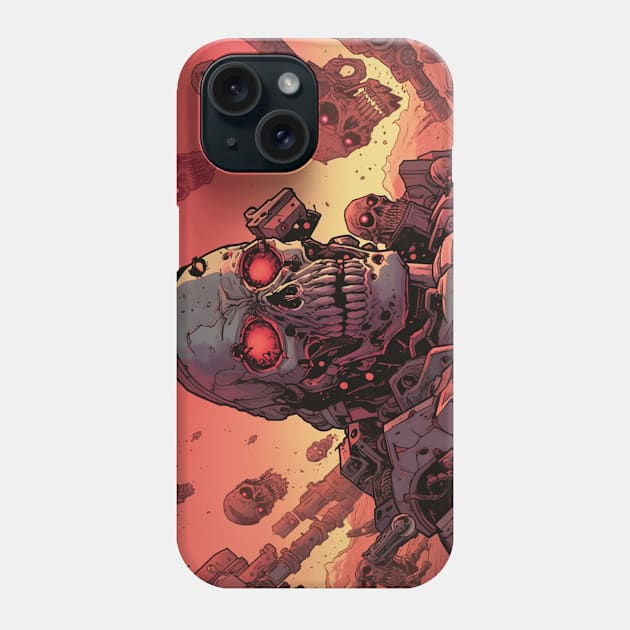 Post Apocalyptic Wastelands Cyborg Commando Exterminator Phone Case by Nightarcade