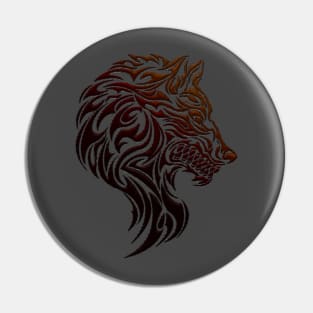 Cool Wolf Tribal Pin