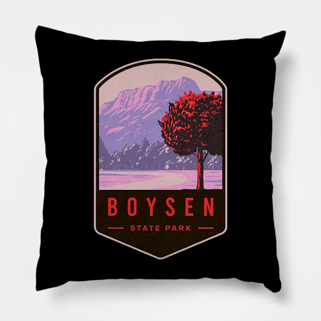 Boysen State Park Pillow by JordanHolmes