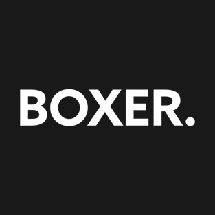 Boxer Fighter Boxing Fan Combat Sports Fight Minimalist T-Shirt