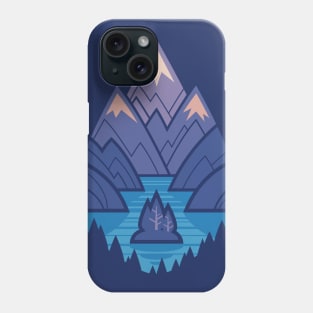 Mountain Lake : Blue Phone Case