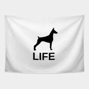 doberman pinscher life Tapestry