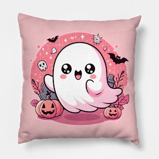 Spooky cute Halloween Ghost by Strange Dollz Boudoir Pillow