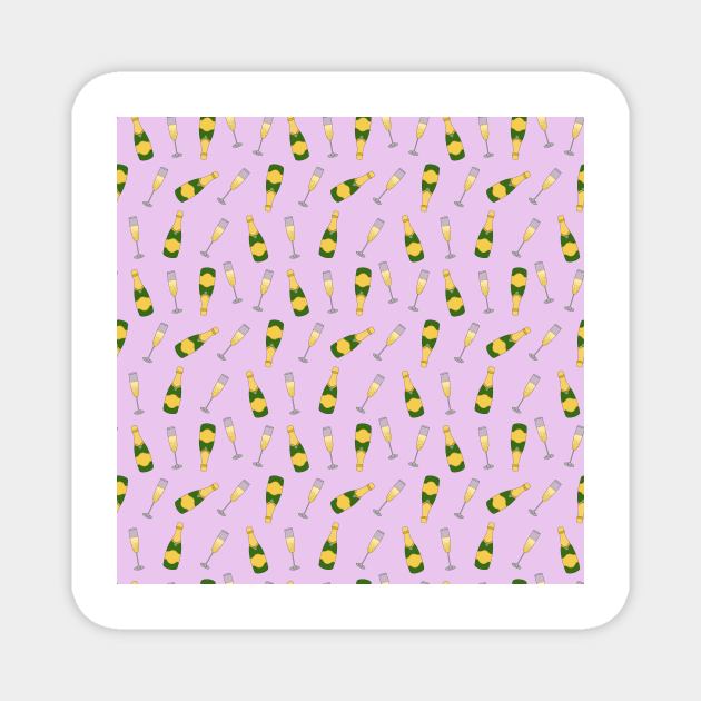 Champagne Celebration Magnet by BF Patterns