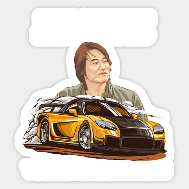 Fast and furious Han's Rx7 - Fast And Furious - Sticker | TeePublic
