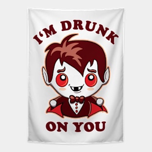 I'm Drunk On You | kawaii Little Red Vampire Tapestry