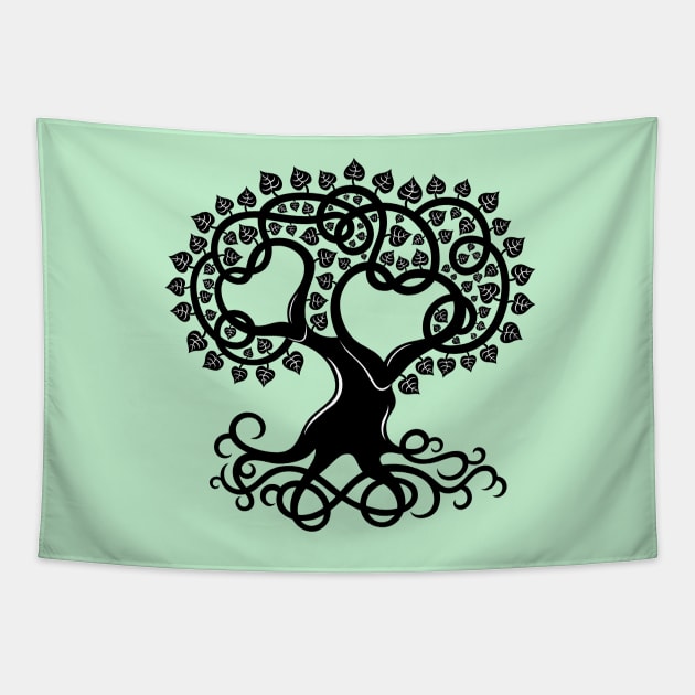 Love Tree Tapestry by AVEandLIA