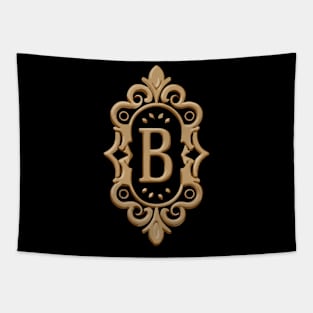 B letter ornamental logo Tapestry