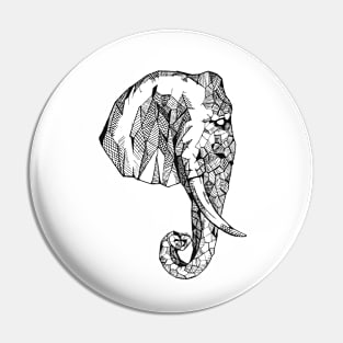 Elephant black Pin