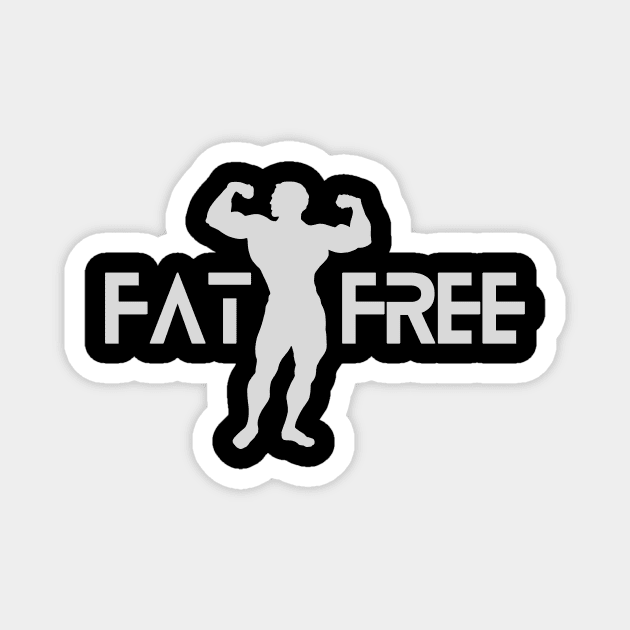 Fat Free Bodybuilder Magnet by Orange Pyramid