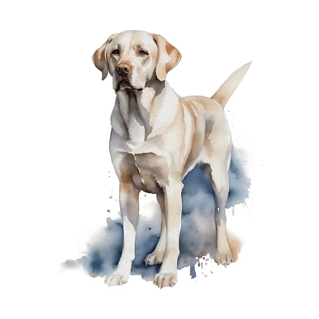 Labrador Retriever Watercolor Style by Gadsengarland.Art