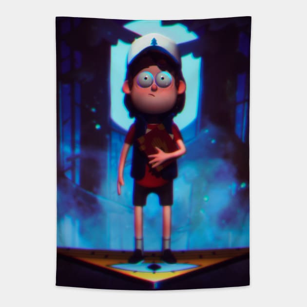 Dipper Pines 3D Tapestry by Purplehate