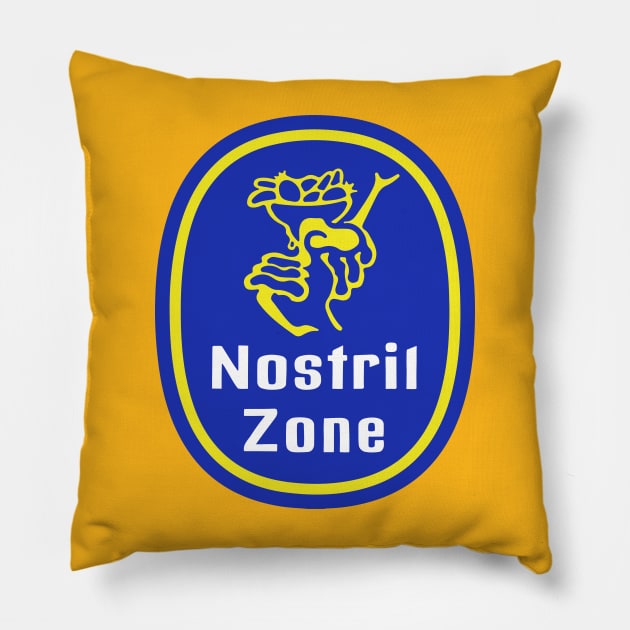 Banana Sticker Nostril Zone Pillow by LittleCozyNostril