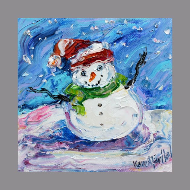 snowman by Karensfineart