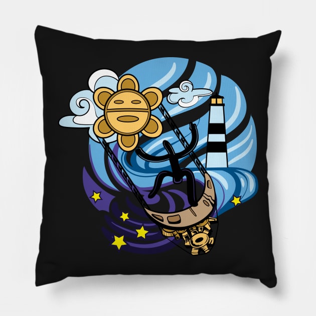 Taino Twilight Pillow by echthegr8