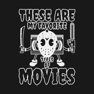 My Favorite Horror Movies (Lineal) T-Shirt