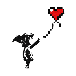 love banksy anime T-Shirt