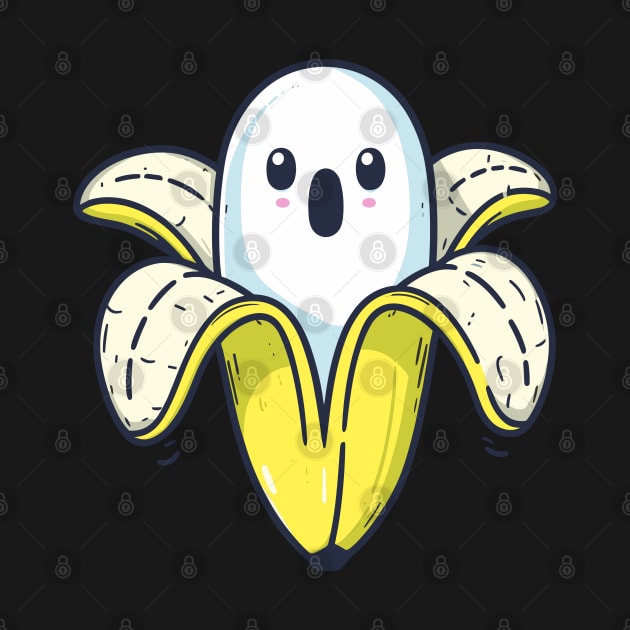 Boonana Funny Cute Banana Ghost Halloween Banana Lover by Evgmerk