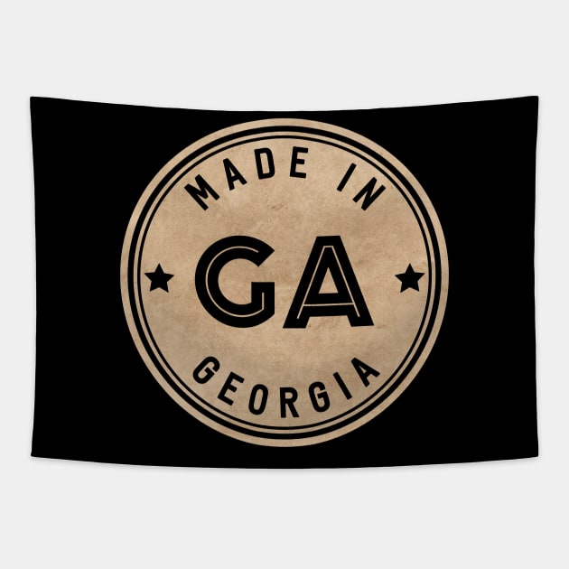 Made In Georgia GA State USA Tapestry by Pixel On Fire